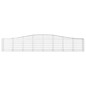 vidaXL Gabionen mit Hochbogen 20 Stk. 400x50x60/80cm Verzinktes Eisen vidaXL Gabionen mit Hochbogen 20 Stk. 400x50x60/80cm Verzinktes Eisen