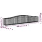 vidaXL Gabionen mit Hochbogen 20 Stk. 400x50x60/80cm Verzinktes Eisen vidaXL Gabionen mit Hochbogen 20 Stk. 400x50x60/80cm Verzinktes Eisen
