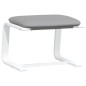 vidaXL Relaxsessel mit Hocker Hellgrau Stoff vidaXL Relaxsessel mit Hocker Hellgrau Stoff