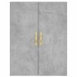Highboard Betongrau 69,5x34x180 cm Holzwerkstoff Highboard Betongrau 69,5x34x180 cm Holzwerkstoff