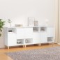 vidaXL Sideboards 3 Stk. Weiß 60x35x70 cm Holzwerkstoff vidaXL Sideboards 3 Stk. Weiß 60x35x70 cm Holzwerkstoff
