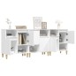 vidaXL Sideboards 3 Stk. Weiß 60x35x70 cm Holzwerkstoff vidaXL Sideboards 3 Stk. Weiß 60x35x70 cm Holzwerkstoff