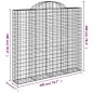 vidaXL Gabionen mit Hochbogen 4 Stk. 200x50x180/200cm Verzinktes Eisen vidaXL Gabionen mit Hochbogen 4 Stk. 200x50x180/200cm Verzinktes Eisen