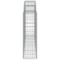 vidaXL Gabionen mit Hochbogen 3 Stk. 200x30x100/120cm Verzinktes Eisen vidaXL Gabionen mit Hochbogen 3 Stk. 200x30x100/120cm Verzinktes Eisen