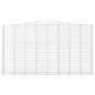 vidaXL Gabionen mit Hochbogen 5 Stk. 400x50x220/240cm Verzinktes Eisen vidaXL Gabionen mit Hochbogen 5 Stk. 400x50x220/240cm Verzinktes Eisen