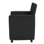 vidaXL Esszimmerstühle 4 Stk. Schwarz Kunstleder vidaXL Esszimmerstühle 4 Stk. Schwarz Kunstleder