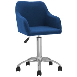 Esszimmerstühle 2 Stk. Drehbar Blau Stoff
