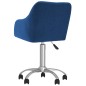 Esszimmerstühle 2 Stk. Drehbar Blau Stoff Esszimmerstühle 2 Stk. Drehbar Blau Stoff