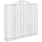 vidaXL Gabionen mit Hochbogen 12Stk. 200x50x180/200cm Verzinktes Eisen vidaXL Gabionen mit Hochbogen 12Stk. 200x50x180/200cm Verzinktes Eisen