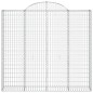 vidaXL Gabionen mit Hochbogen 12Stk. 200x50x180/200cm Verzinktes Eisen vidaXL Gabionen mit Hochbogen 12Stk. 200x50x180/200cm Verzinktes Eisen