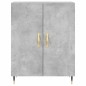 Highboard Betongrau 69,5x34x180 cm Holzwerkstoff Highboard Betongrau 69,5x34x180 cm Holzwerkstoff