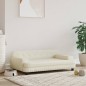 vidaXL Hundebett Creme 90x53x30 cm Kunstleder vidaXL Hundebett Creme 90x53x30 cm Kunstleder