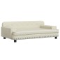 vidaXL Hundebett Creme 90x53x30 cm Kunstleder vidaXL Hundebett Creme 90x53x30 cm Kunstleder