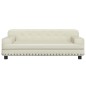vidaXL Hundebett Creme 90x53x30 cm Kunstleder vidaXL Hundebett Creme 90x53x30 cm Kunstleder