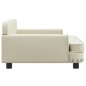 vidaXL Hundebett Creme 90x53x30 cm Kunstleder vidaXL Hundebett Creme 90x53x30 cm Kunstleder