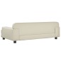 vidaXL Hundebett Creme 90x53x30 cm Kunstleder vidaXL Hundebett Creme 90x53x30 cm Kunstleder