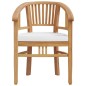 vidaXL 5-tlg. Garten-Essgruppe Massivholz Teak