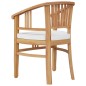 vidaXL 5-tlg. Garten-Essgruppe Massivholz Teak
