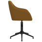 Esszimmerstühle 2 Stk. Drehbar Braun Samt Esszimmerstühle 2 Stk. Drehbar Braun Samt