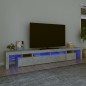 vidaXL TV-Schrank mit LED-Leuchten Betongrau 260x36,5x40 cm vidaXL TV-Schrank mit LED-Leuchten Betongrau 260x36,5x40 cm