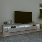 vidaXL TV-Schrank mit LED-Leuchten Betongrau 260x36,5x40 cm vidaXL TV-Schrank mit LED-Leuchten Betongrau 260x36,5x40 cm