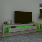 vidaXL TV-Schrank mit LED-Leuchten Betongrau 260x36,5x40 cm vidaXL TV-Schrank mit LED-Leuchten Betongrau 260x36,5x40 cm