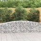 vidaXL Gabionen mit Hochbogen 2 Stk. 400x50x60/80 cm Verzinktes Eisen vidaXL Gabionen mit Hochbogen 2 Stk. 400x50x60/80 cm Verzinktes Eisen