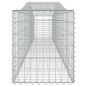 vidaXL Gabionen mit Hochbogen 2 Stk. 400x50x60/80 cm Verzinktes Eisen vidaXL Gabionen mit Hochbogen 2 Stk. 400x50x60/80 cm Verzinktes Eisen