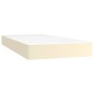 vidaXL Boxspringbett mit Matratze Creme 80x200 cm Kunstleder vidaXL Boxspringbett mit Matratze Creme 80x200 cm Kunstleder