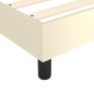vidaXL Boxspringbett mit Matratze Creme 80x200 cm Kunstleder vidaXL Boxspringbett mit Matratze Creme 80x200 cm Kunstleder