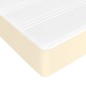 vidaXL Boxspringbett mit Matratze Creme 80x200 cm Kunstleder vidaXL Boxspringbett mit Matratze Creme 80x200 cm Kunstleder