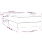 vidaXL Boxspringbett mit Matratze Creme 80x200 cm Kunstleder vidaXL Boxspringbett mit Matratze Creme 80x200 cm Kunstleder