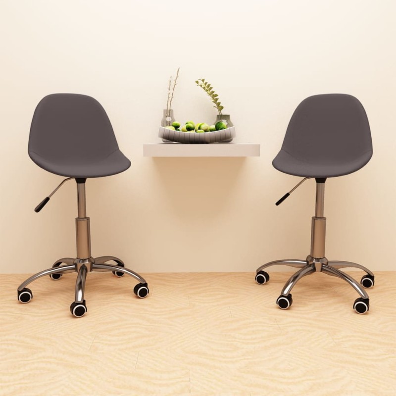 Esszimmerstühle 2 Stk. Drehbar Taupe Stoff Esszimmerstühle 2 Stk. Drehbar Taupe Stoff