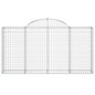 vidaXL Gabionen mit Hochbogen 10Stk. 200x30x100/120cm Verzinktes Eisen vidaXL Gabionen mit Hochbogen 10Stk. 200x30x100/120cm Verzinktes Eisen