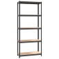 vidaXL Regale mit 5 Böden 2 Stk. Anthrazit Stahl & Holzwerkstoff vidaXL Regale mit 5 Böden 2 Stk. Anthrazit Stahl & Holzwerkstoff