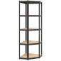 vidaXL Regale mit 5 Böden 2 Stk. Anthrazit Stahl & Holzwerkstoff vidaXL Regale mit 5 Böden 2 Stk. Anthrazit Stahl & Holzwerkstoff