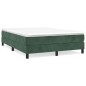 vidaXL Boxspringbett mit Matratze Dunkelgrün 140x200 cm Samt vidaXL Boxspringbett mit Matratze Dunkelgrün 140x200 cm Samt