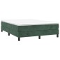 vidaXL Boxspringbett mit Matratze Dunkelgrün 140x200 cm Samt vidaXL Boxspringbett mit Matratze Dunkelgrün 140x200 cm Samt