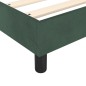 vidaXL Boxspringbett mit Matratze Dunkelgrün 140x200 cm Samt vidaXL Boxspringbett mit Matratze Dunkelgrün 140x200 cm Samt