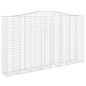 vidaXL Gabionen mit Hochbogen 3 Stk. 400x50x220/240cm Verzinktes Eisen vidaXL Gabionen mit Hochbogen 3 Stk. 400x50x220/240cm Verzinktes Eisen