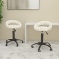 Esszimmerstühle 2 Stk. Drehbar Creme Samt Esszimmerstühle 2 Stk. Drehbar Creme Samt