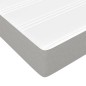 vidaXL Boxspringbett mit Matratze Hellgrau 180x200 cm Stoff vidaXL Boxspringbett mit Matratze Hellgrau 180x200 cm Stoff