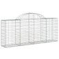 vidaXL Gabionen mit Hochbogen 7 Stk. 200x30x80/100 cm Verzinktes Eisen vidaXL Gabionen mit Hochbogen 7 Stk. 200x30x80/100 cm Verzinktes Eisen