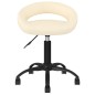 Esszimmerstühle 2 Stk. Drehbar Creme Samt Esszimmerstühle 2 Stk. Drehbar Creme Samt