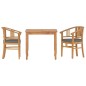 vidaXL 3-tlg. Garten-Essgruppe Massivholz Teak vidaXL 3-tlg. Garten-Essgruppe Massivholz Teak