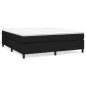 vidaXL Boxspringbett mit Matratze Schwarz 160x200 cm Stoff vidaXL Boxspringbett mit Matratze Schwarz 160x200 cm Stoff