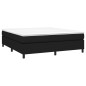 vidaXL Boxspringbett mit Matratze Schwarz 160x200 cm Stoff vidaXL Boxspringbett mit Matratze Schwarz 160x200 cm Stoff