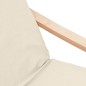 vidaXL Relaxsessel mit Hocker Creme Stoff vidaXL Relaxsessel mit Hocker Creme Stoff