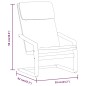 vidaXL Relaxsessel mit Hocker Creme Stoff vidaXL Relaxsessel mit Hocker Creme Stoff