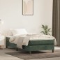 vidaXL Boxspringbett mit Matratze Dunkelgrün 90x190 cm Samt vidaXL Boxspringbett mit Matratze Dunkelgrün 90x190 cm Samt